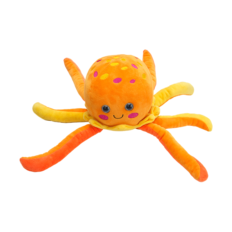 Juguetes de peluche de pulpo amarillo, juguete de peluche de Ocean Life
