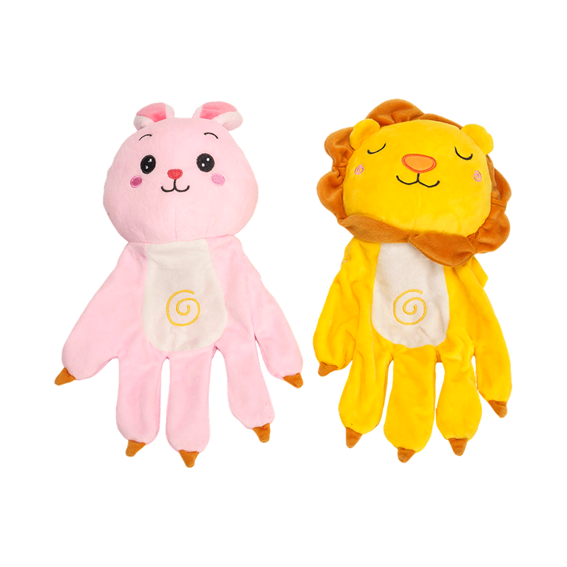 Divertidos guantes molares para bebés con patas de animal