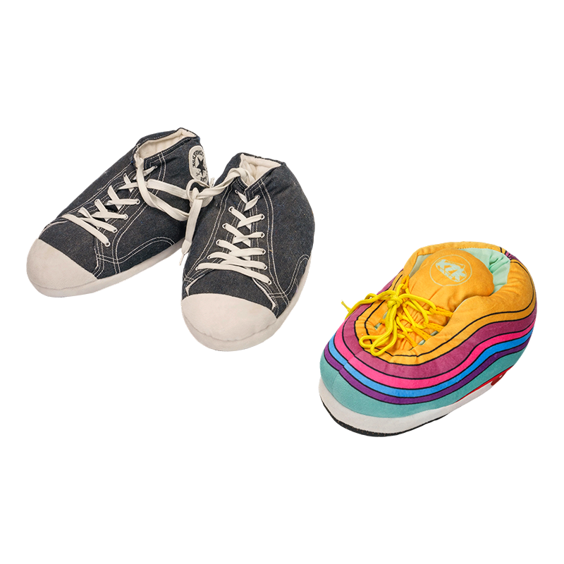 Zapatos clásicos de lona y coloridos de lana