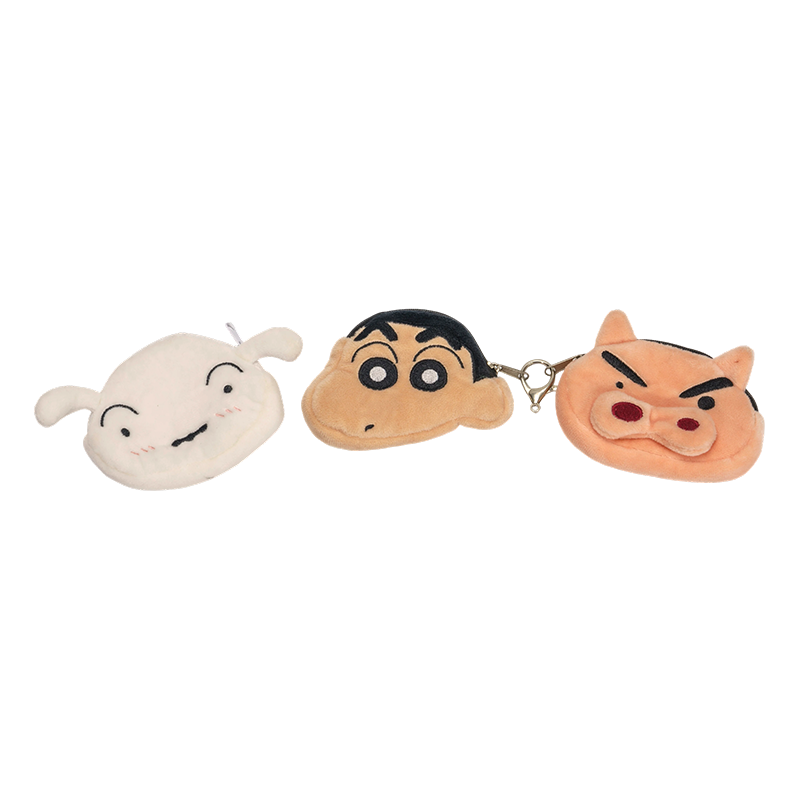 Monederos con personajes de peluche de Crayon Shin-chan