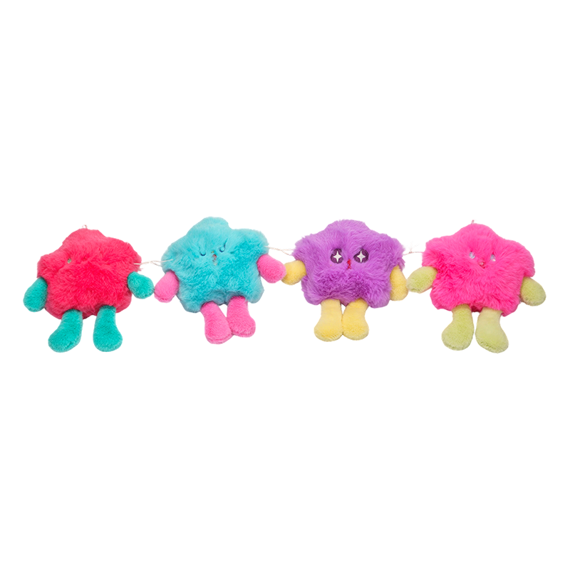 Juguetes de peluche coloridos, lindos y esponjosos de monstruos