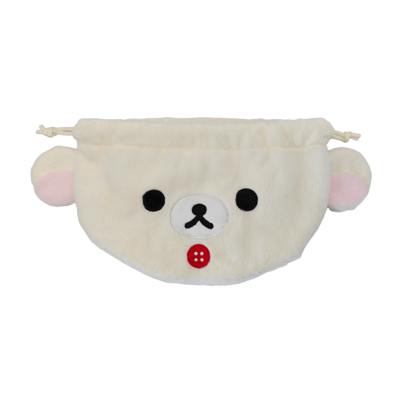 Bolsa con cordón de felpa de cachorro de dibujos animados lindo