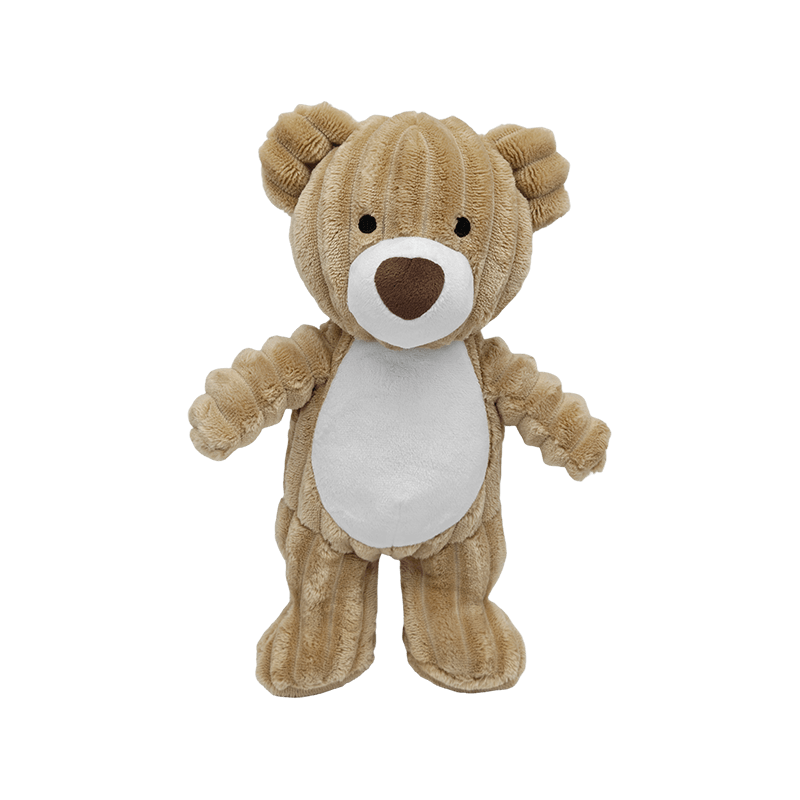 Juguete de peluche relleno de oso de peluche marrón clásico de tela de seguridad, figura de felpa suave y esponjosa para regalo de niños, colección y mercancía promocional