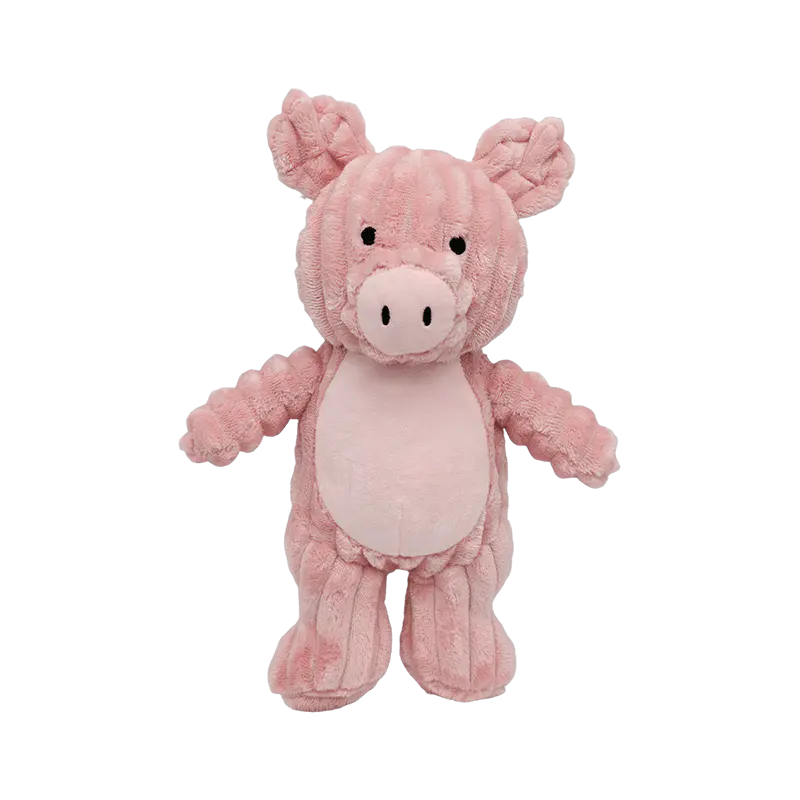Juguete de peluche relleno de cerdo rosa suave y esponjoso, linda figura de felpa de cerdo de piel rizada para regalo de niños, mercancía promocional y decoración del hogar